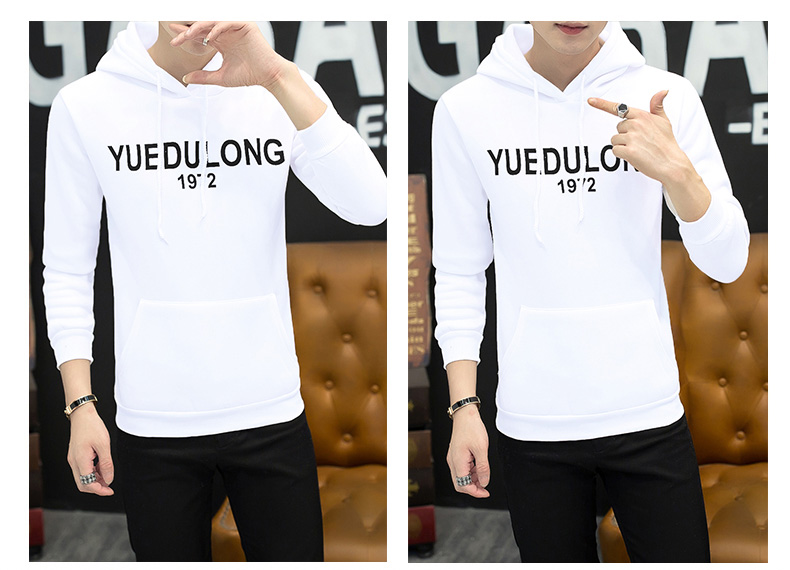 Áo len cao cổ mùa thu nam giới Hàn Quốc Slim Thanh niên áo hoodie phù hợp với xu hướng mùa xuân và mùa thu cho các cặp đôi áo khoác bomber