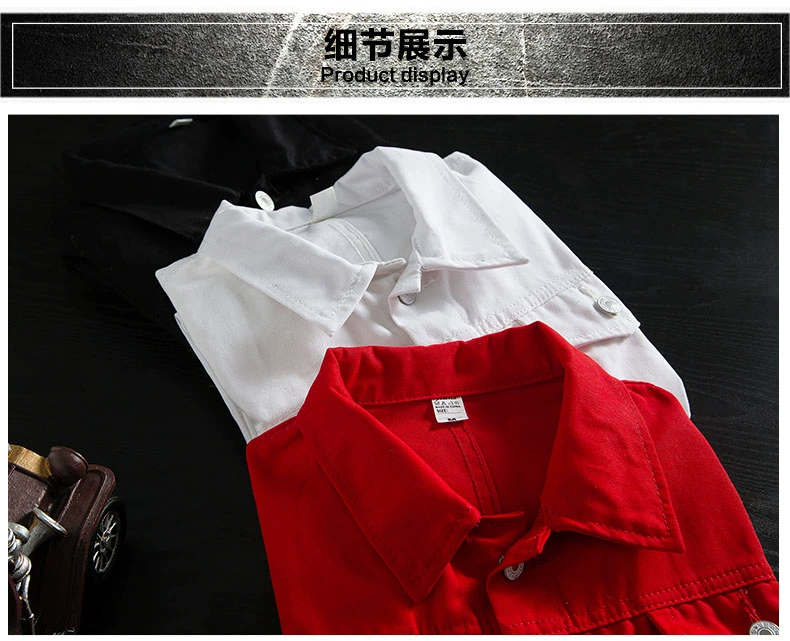 Mùa xuân và mùa thu mỏng phần áo khoác denim nam phiên bản Hàn Quốc của quần áo bóng chày thanh niên tự tu dưỡng quần áo denim nam mùa xuân