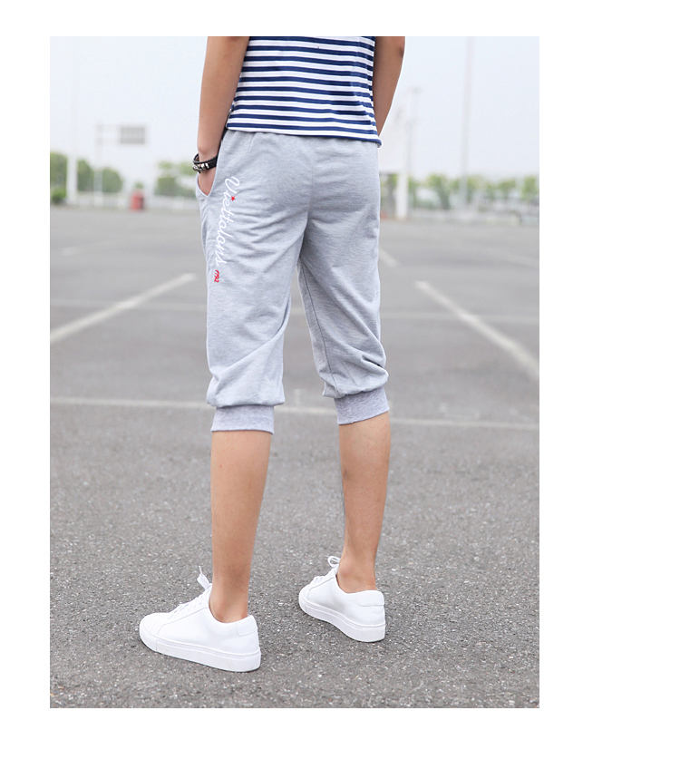 Quần short đi biển mùa hè nam phiên bản Hàn Quốc tự tu luyện bảy điểm quần quần thủy triều quần harem quần thể thao quần nam