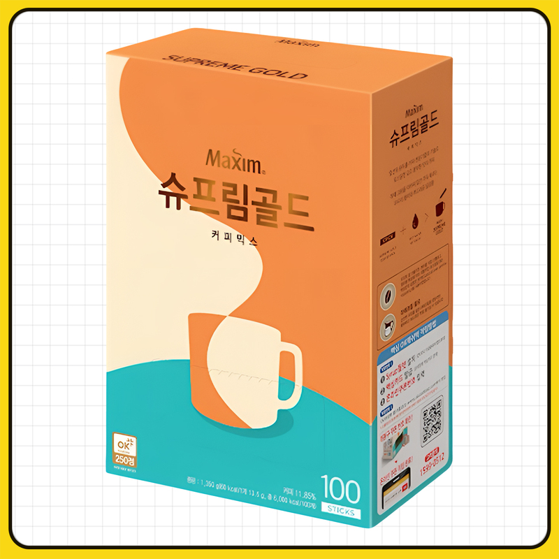 Dongxi Maike Xin Milk Snow Top Gold Medal Mixed Coffee 1.35kg Korean Import 100 Sticks Park Seo-Jun Dongxi Maike Xin Milk Snow Top Gold Medal Mixed Coffee 1.35kg Korean Import 100 Sticks Park Seo-Jun