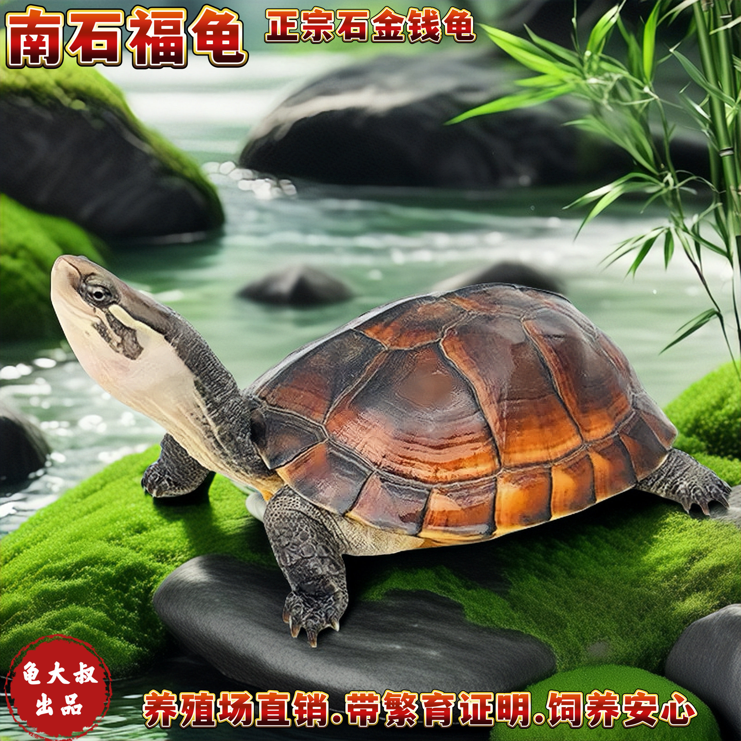 南石龟苗石金钱龟招财宠物龟:🐾超萌小龟龟,养一只招财又招福! -特种养殖类水族宠物-淘宝好物网
