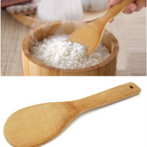  Nanzhu rice spoon Wooden natural rice spoon Non-stick pan special rice spoon Rice cooker rice spoon Cooking spatula Bamboo