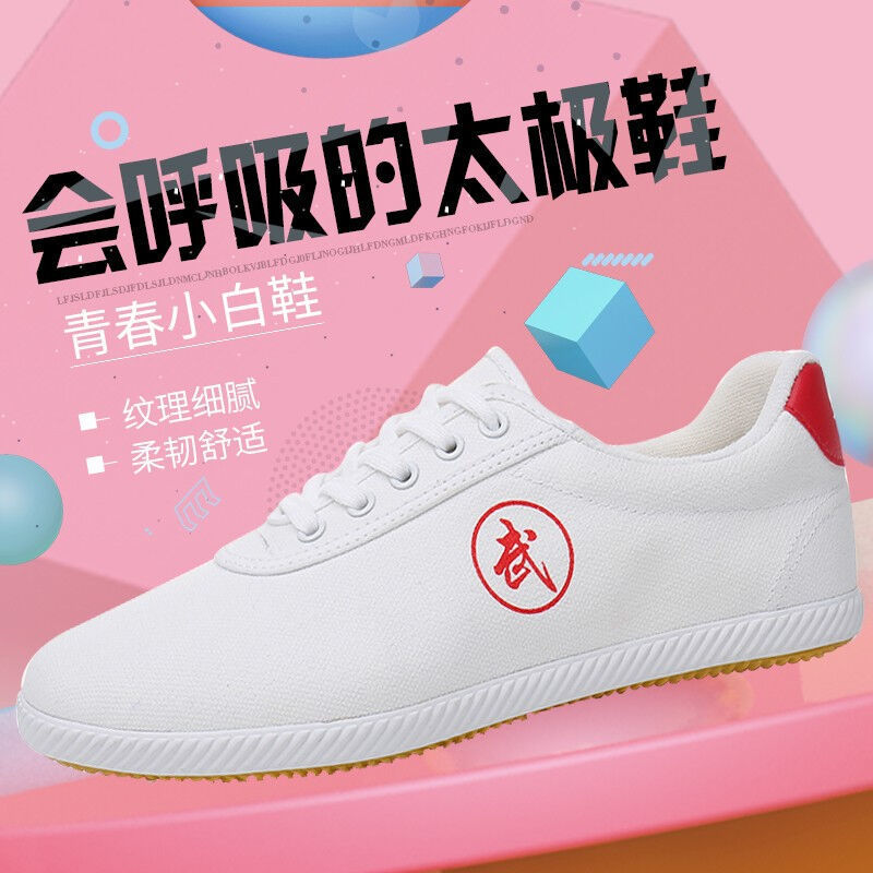Shandong Rutai Tai Chi Shoes Men And Women Lace Sports Shoes Canvas Kung Fu Shoes Beef Tendon Bottom Students Tai Chi Martial Arts Shoes-Taobao
