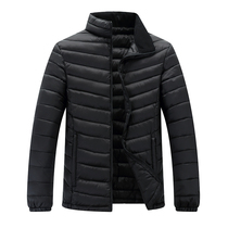 Middle-aged father Fat Man middle-aged and old fattening plus size light down cotton-padded jacket