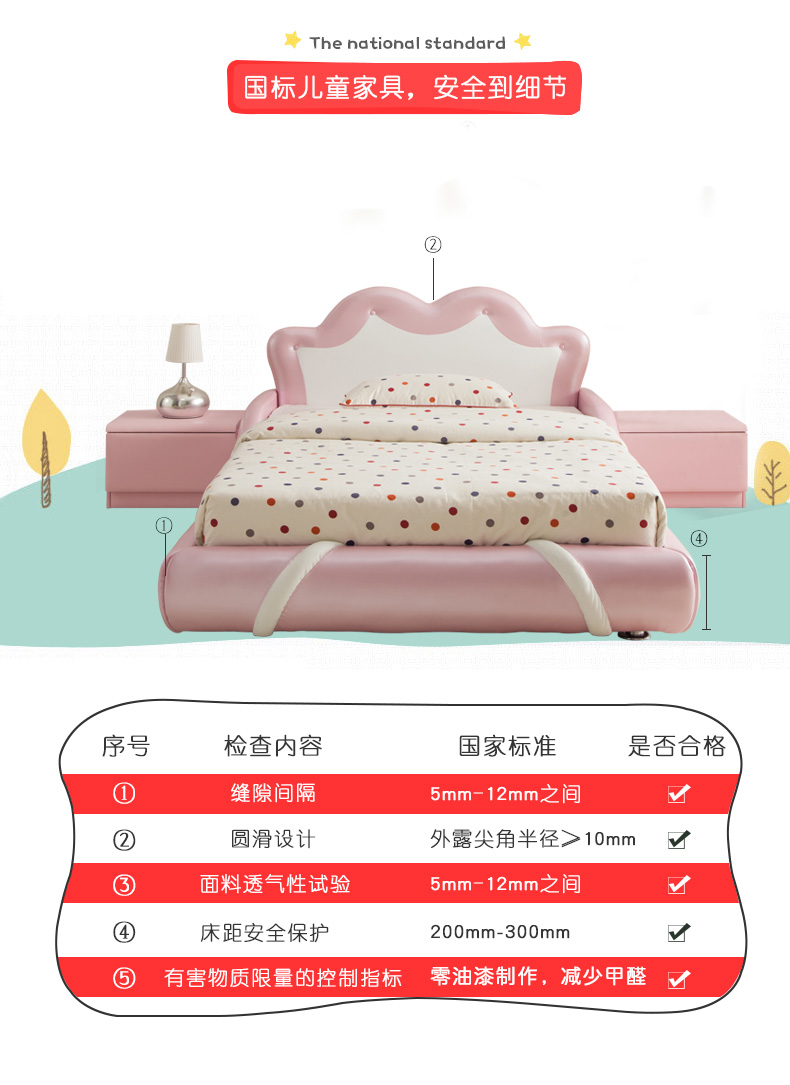 Onytis trẻ em giường cô gái bộ đồ nội thất giường công chúa nệm đầu giường bàn trẻ em bộ đồ nội thất phòng noi that thong minh