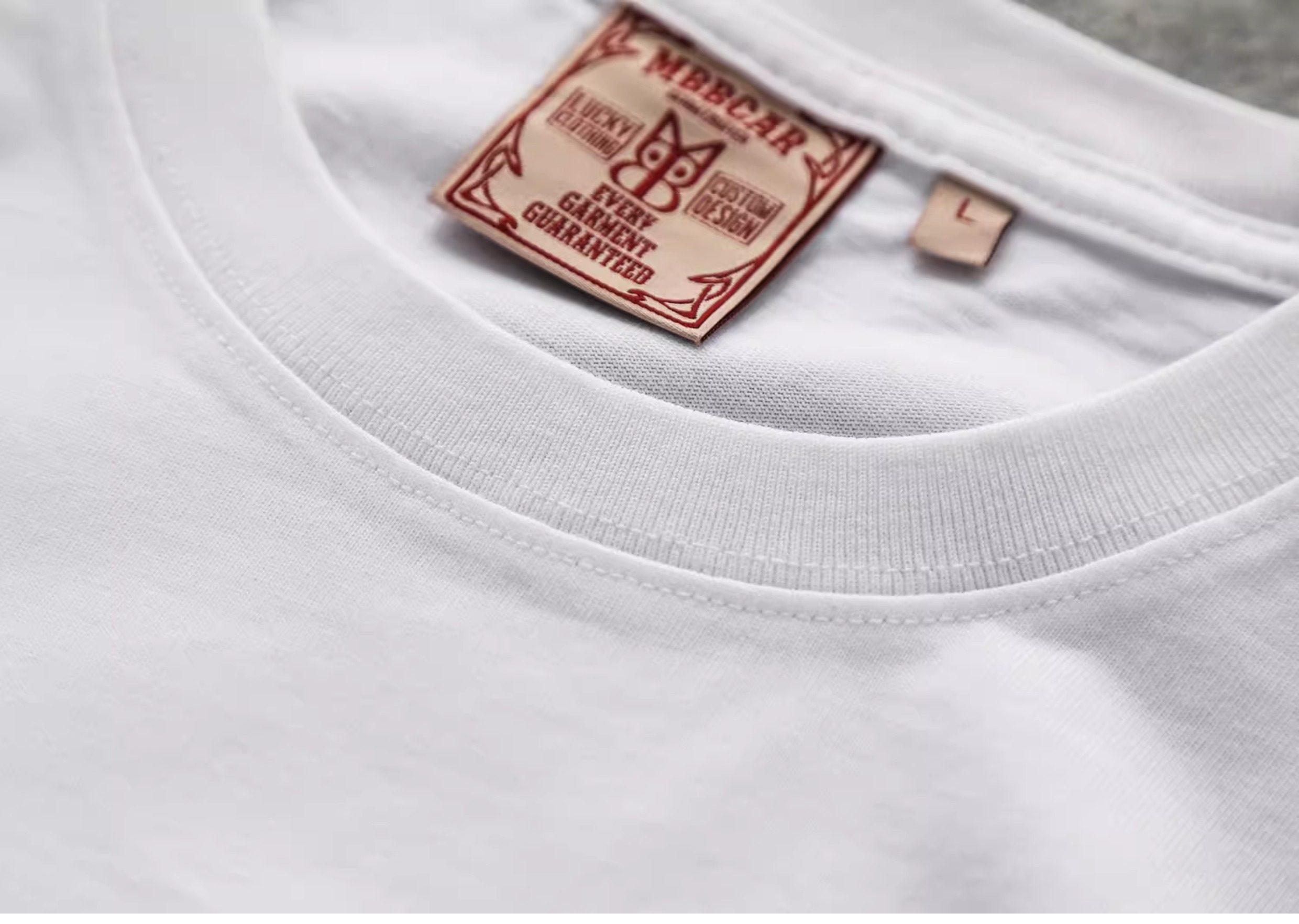 270g тяжеловес хлопок Перевернуть прошлое фонд длинный рукав T -Shirt mbbcar узкий Амеа Казах твердый поездка свитер, mbbcar/窄幅 