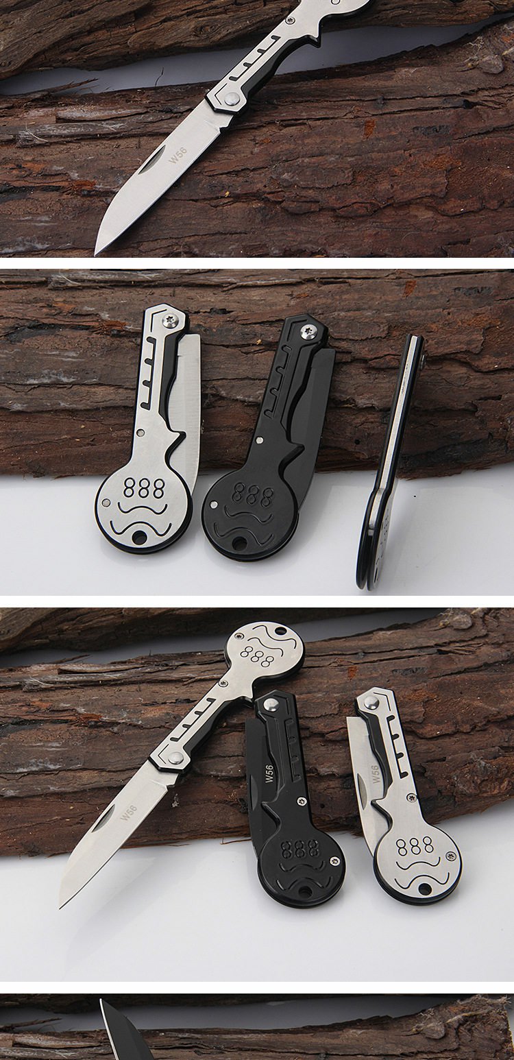 Công cụ ngoài trời dao di động có thể được treo móc khóa dao sống sót hoang dã dao gấp tự vệ mini saber chìa khóa dao - Công cụ Knift / công cụ đa mục đích dao đa năng bỏ túi