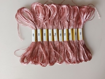 Cross-stitch silk thread polyester thread No. 152 patching thread 6 strands hand-embroidered insoles bright silk thread 10 strands