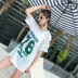 Áo tắm nữ ba mảnh thể thao bikini sinh viên ngực nhỏ bảo thủ boxer che bụng Hàn Quốc suối nước nóng nhỏ áo hai mảnh Bộ đồ bơi hai mảnh