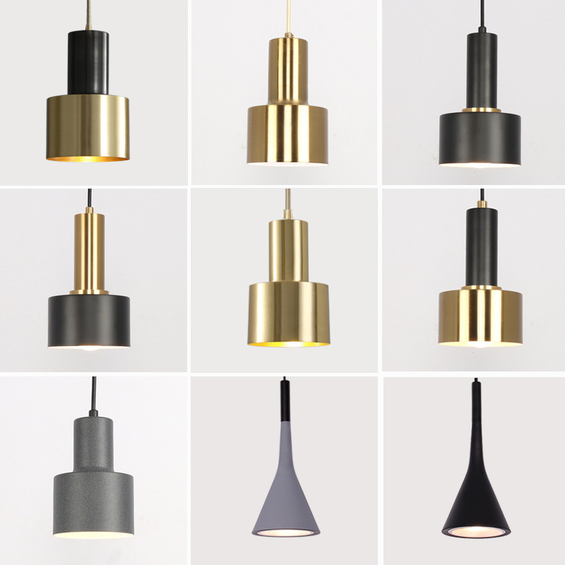 Bedside Pendant Light Modern Minimalist Nordic Hotel Trendy Light Luxury Bedside Small Pendant Light Restaurant Minimalist Bedroom All-Copper Lamp