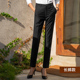 quần đen cao cấp của phụ nữ thẳng lưng cao quần bảo hộ lao chín điểm quần chuyên nghiệp là một bộ đồ để làm việc quần chân nhỏ