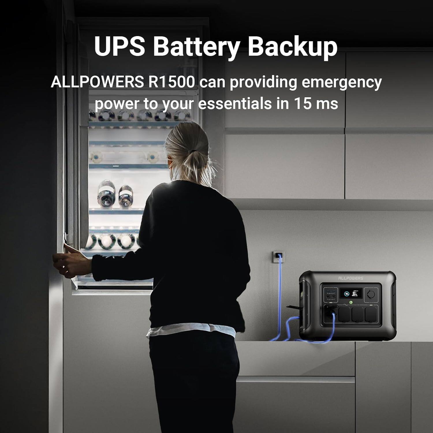 1800W Portable Power Station: Dual 110V/220V Allpowers - Taobao product photo 8