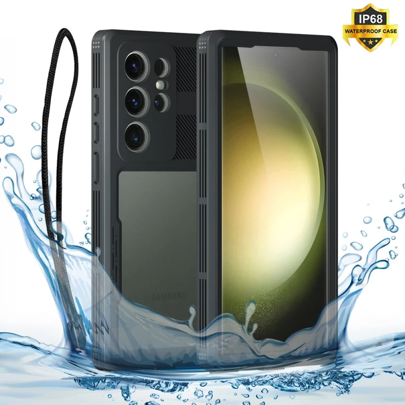 Waterproof Case Is Fully Sealed, Waterproof, Dustproof, and Drop-Proof, Suitable for Samsung S24 S23Ultra Outdoor Rain Cycling Case, Swimming and Boating, Samsung S25+