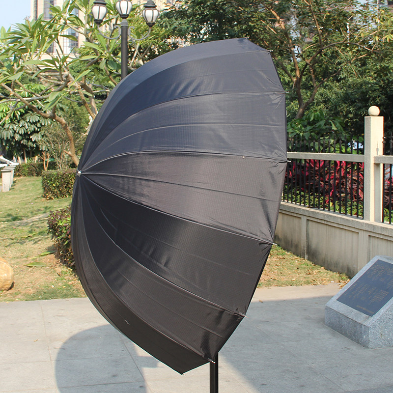 奥宝165CM深口反光伞 黑银反射柔光太阳摄影抛物线伞16根纤维伞骨-阿里巴巴