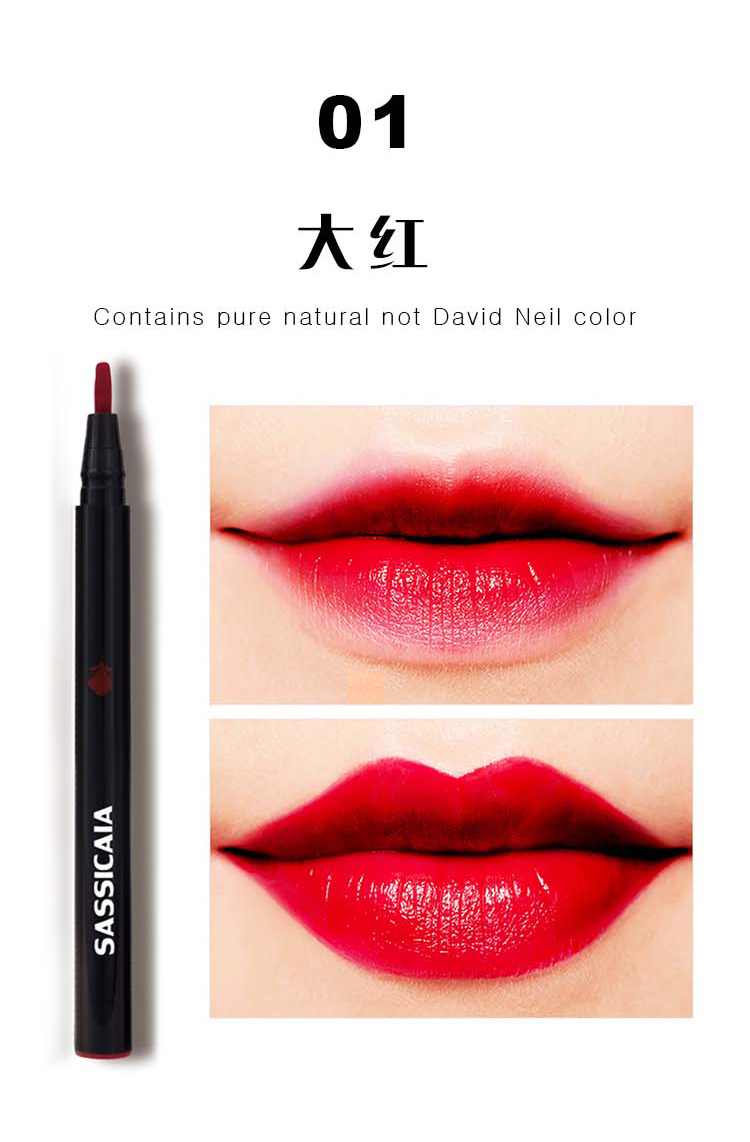 Rouge Love Aunt Color Lipstick Lip liner Waterproof Long Lasting Automatic Non-stick Cup Dyeing Lip Pen Bites Lip Pesto 	son bút chì màu 18