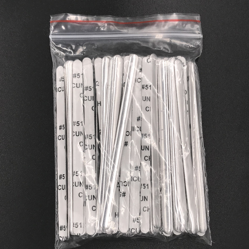 Aluminum Self-Adhesive Backing Mask Aluminum Strip N95 Cable Tie with Nose Sticker Nose Bridge Line Flat 512 Double-Sided Tape