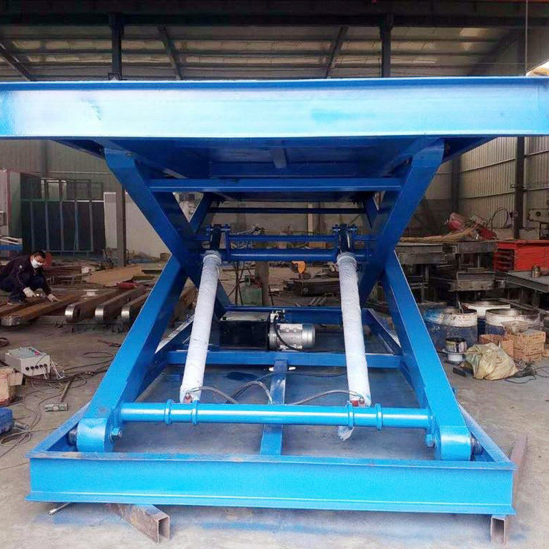 Custom electric hydraulic lifting platform small simple lift warehouse plant fixed scissor lift
