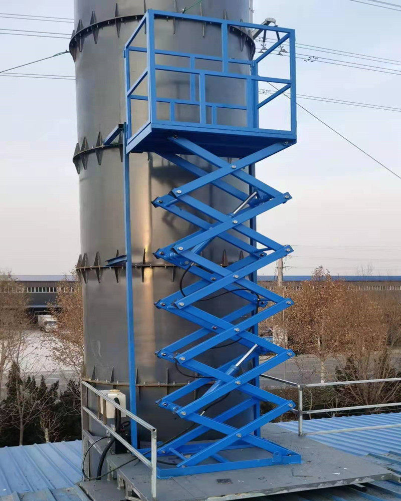Outdoor fixed scissor lift 2 tons 3 tons small floor warehouse electro-hydraulic lifting platform freight elevator