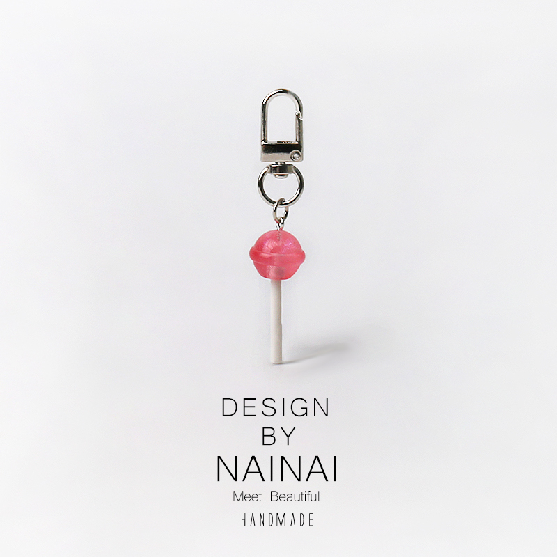 Sweet Realistic Colorful Transparent Lollipop Keychain Candy Pendant Bag Accessory Daily Girly Charm Accessory Sweet Realistic Colorful Transparent Lollipop Keychain Candy Pendant Bag Accessory Daily Girly Charm Accessory