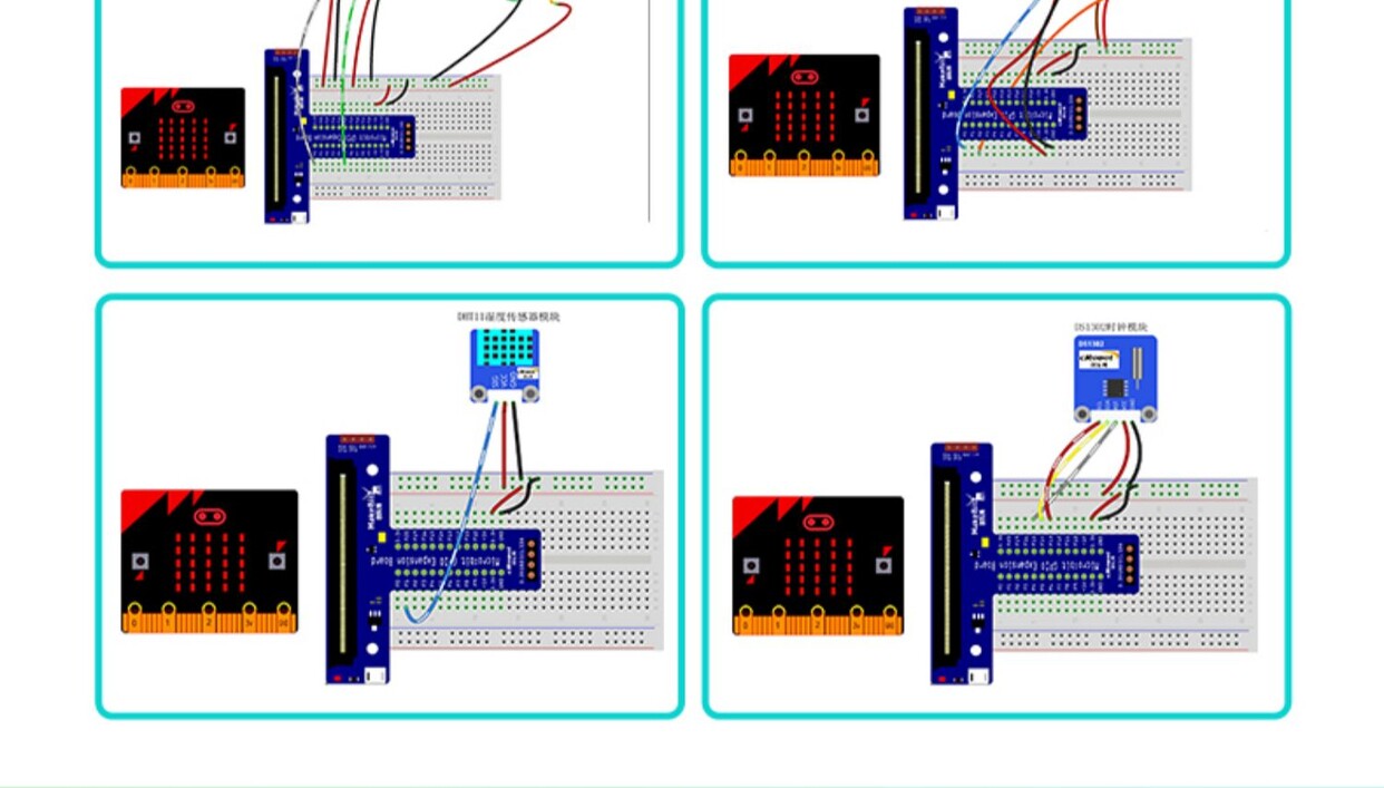 Chuanglebo Micro:bit v2 Development Board Entry Learning Kit for ...