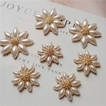 New Fashion Studded Pearl Alloy Floral Dish Clothing Hood Accessories DIY handmade Ornament Accessories Material