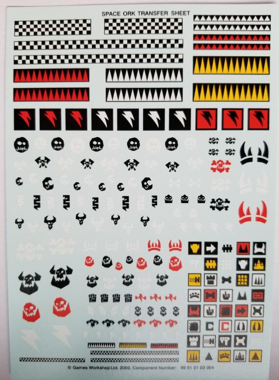 Combat Hammer 40k Water Stick Sticker GW Beast Orks
