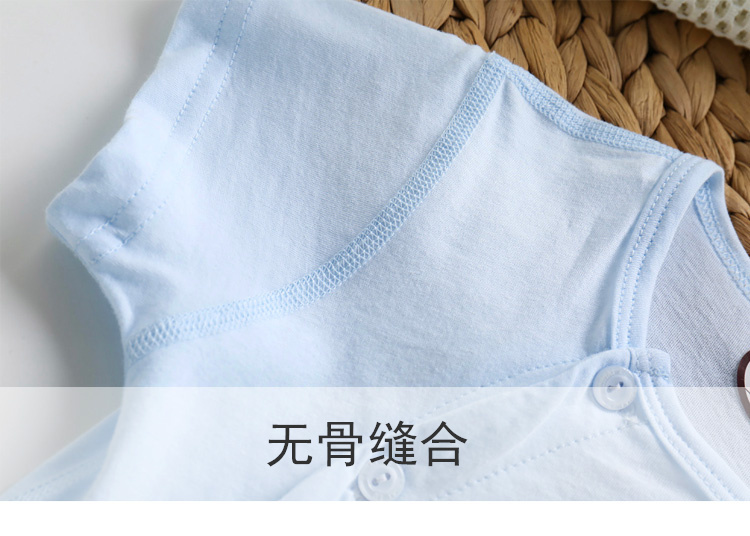 Đẹp trai hươu cotton bé quần áo trẻ em phần mỏng nửa tay áo mở quần phù hợp với nam giới và phụ nữ bé điều hòa không khí quần áo mùa hè quần áo