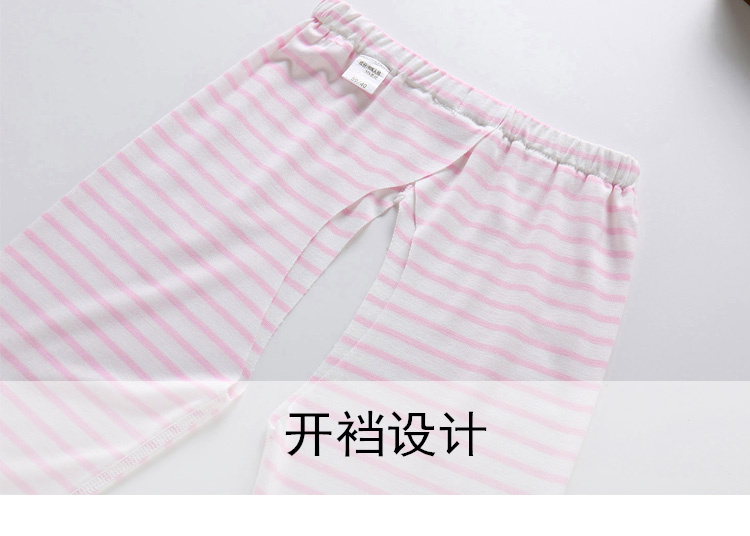 Đẹp trai hươu cotton bé quần áo trẻ em phần mỏng nửa tay áo mở quần phù hợp với nam giới và phụ nữ bé điều hòa không khí quần áo mùa hè quần áo