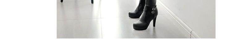 Сапоги 2023秋冬新款高跟骑士靴甜美粗跟过膝靴防水台高筒靴女超长筒靴子 Hung on the Yun