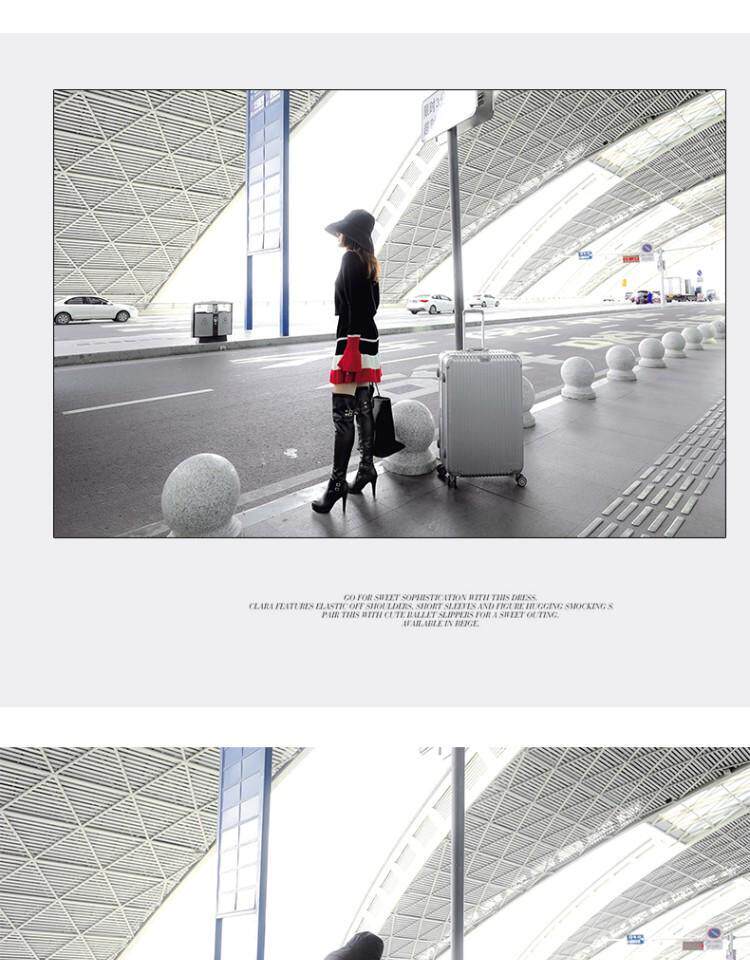 Сапоги 2023秋冬新款高跟骑士靴甜美粗跟过膝靴防水台高筒靴女超长筒靴子 Hung on the Yun