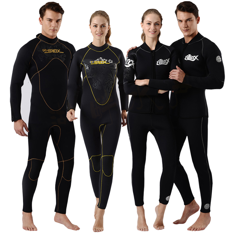 5mm diving suit warm swimming diving suit men and women thick river suit cold winter swimming suit surfing suit deep diving suit