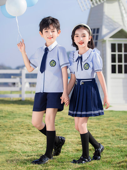 Primary School Uniforms, Summer British College Style, Kindergarten Uniforms, Summer Clothes, Graduation Photos, Class Uniforms, Children's Day Performance Clothes