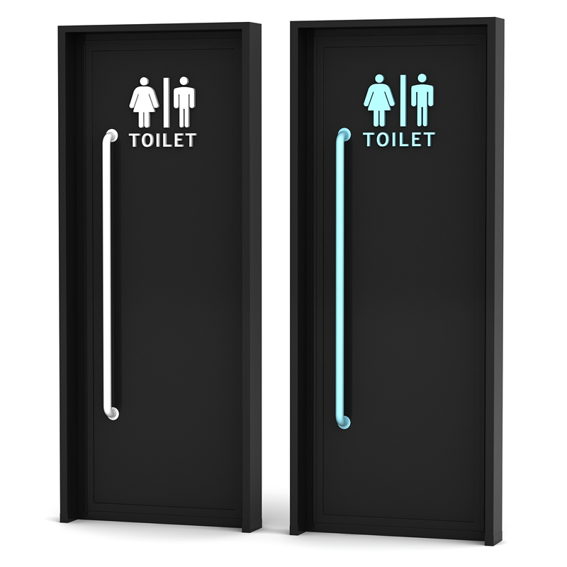 Toilet Door, Bathroom Door, Container Door, Iron Door, Industrial Style, Cafe, Bar, Restaurant, Restroom, Kitchen Door