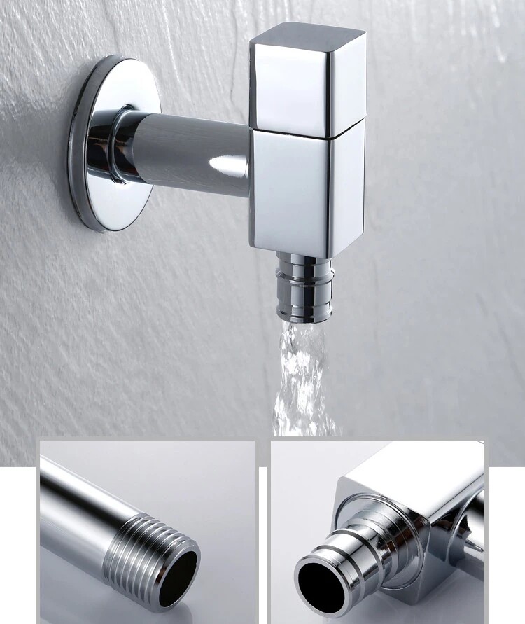 Hanssgrohe full copper washing machine head mop pool full copper black gold silver color washing machine water nozzle single cold water