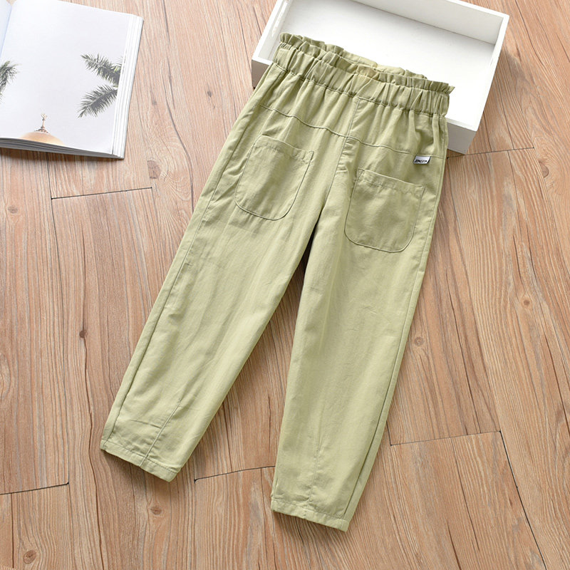 Girl Pants Summer Thin children Girls Grand Scouts Summer pure cotton Leisure relaxation CUHK Scout Western Pants Summer clothing 90% pants