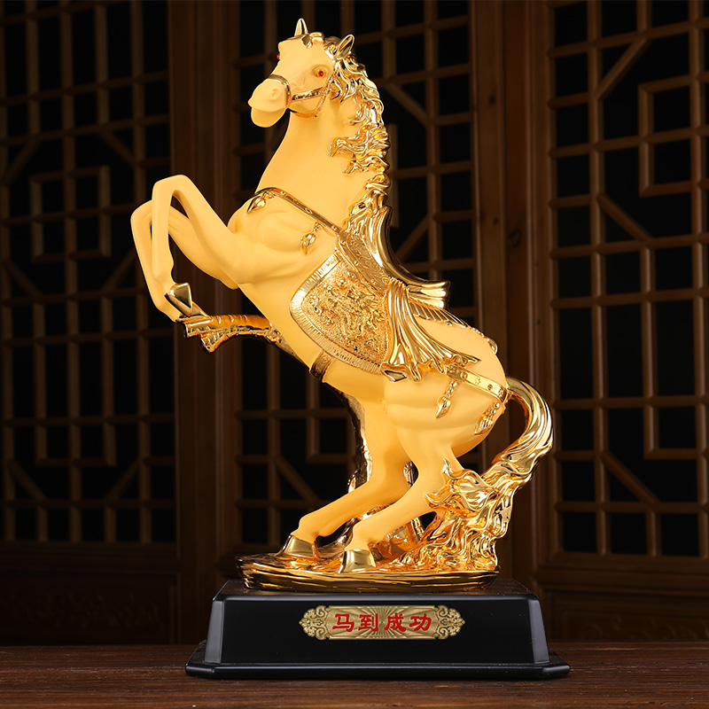 Horse Pendulum Pieces Horse to Success Crafts Gift Pendulum Decoration Indoor Living-room Wine Cabinet Decoration Office Owner Table Upscale Hospitality Furnishing