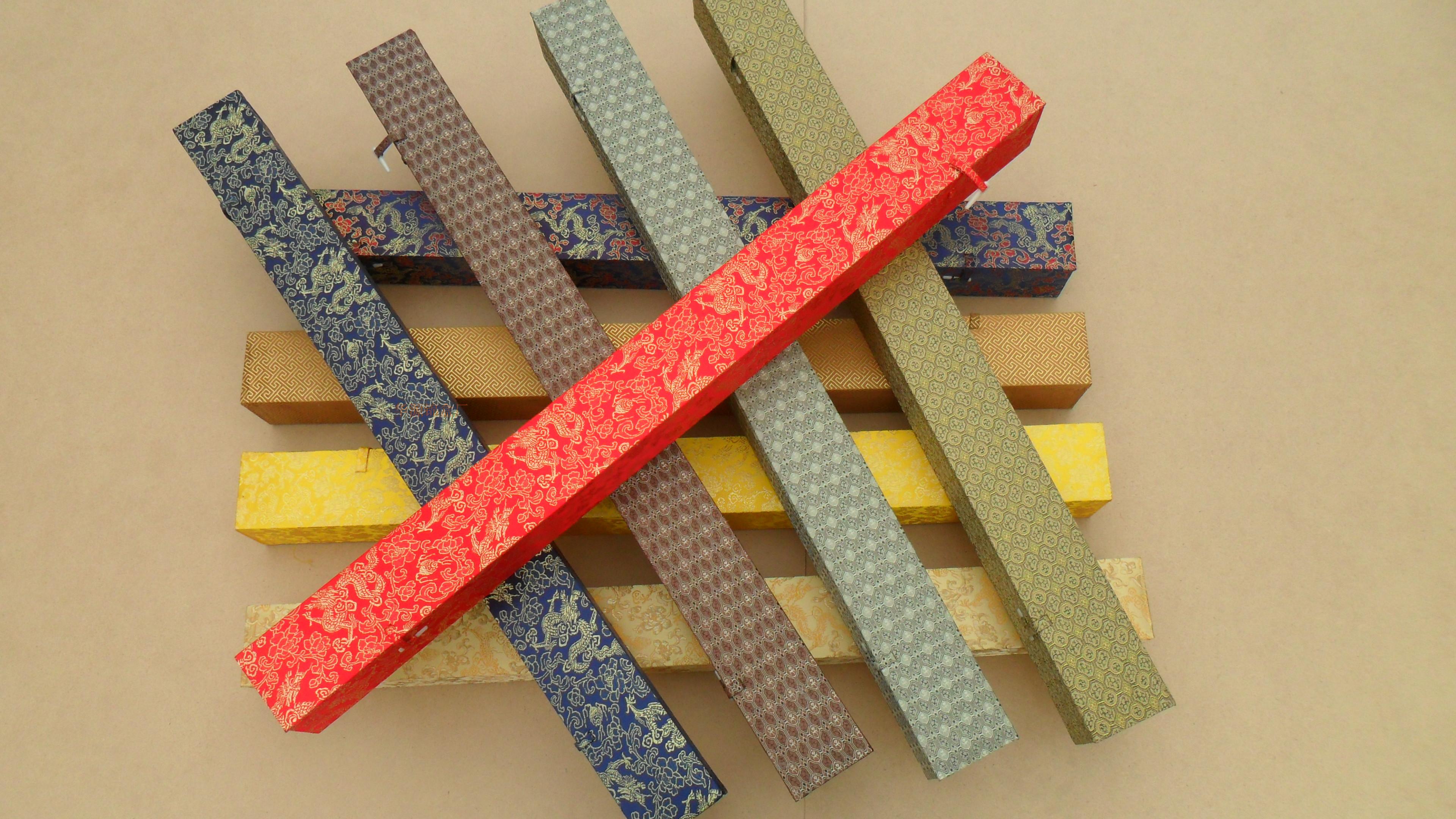 Factory direct wholesale custom-made calligraphy and painting brocade box calligraphy and painting brocade box 122cmx8x8 large quantity