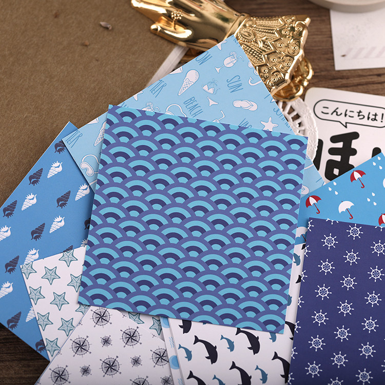 Day Series Hands Account Material Paper Suit Handbooks Ben Tool Material Full Set Stickers DIY Background Paper Ocean Lovers