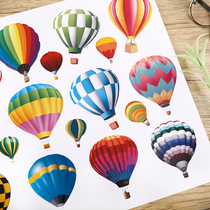 Colorful balloons suitcase suitcase cute sticker bag notebook ins water cup helmet tablet small decoration