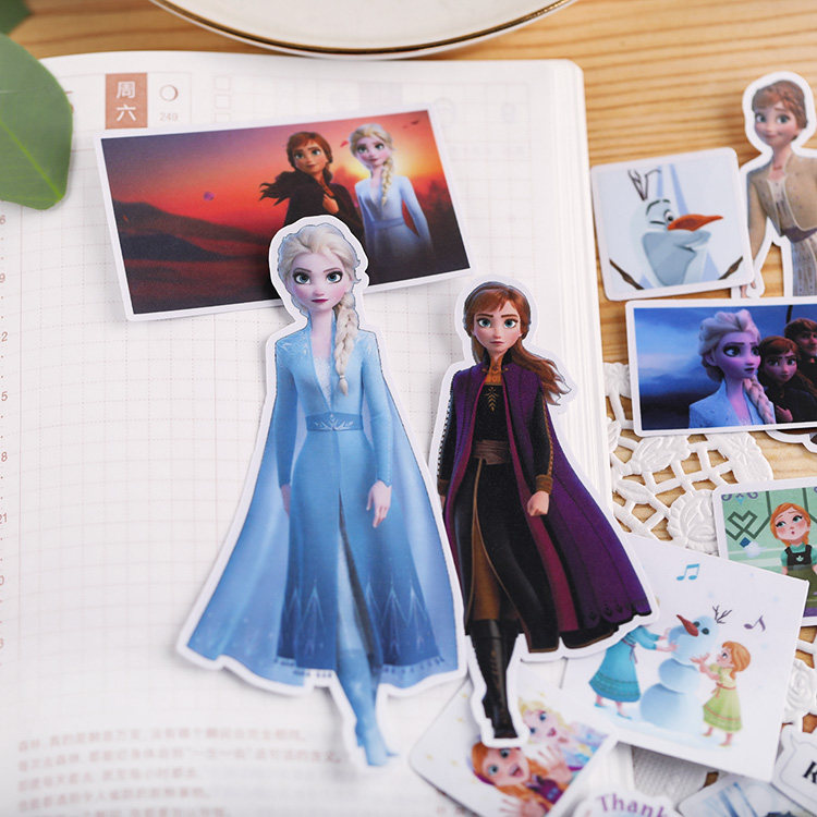 Hand ledger sticker hand ledger mobile phone sticker with cute cartoon hand ploy to decorate small sticky paper material ice and snow chic edge