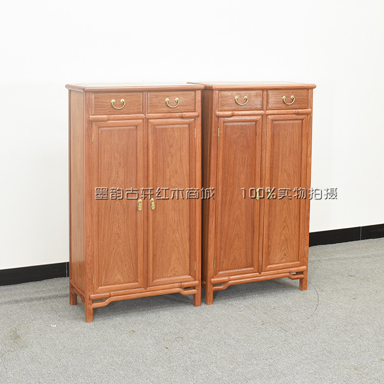 Mahogany furniture Burmese rosewood sideboard tea cabinet cupboard new Chinese style large fruit red sandalwood solid wood porch table