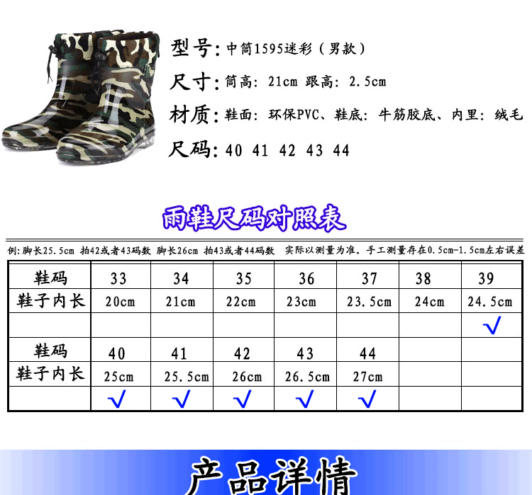 Chaussures - bottes caoutchouc homme pour printemps - semelle tendon - Ref 962347 Image 10