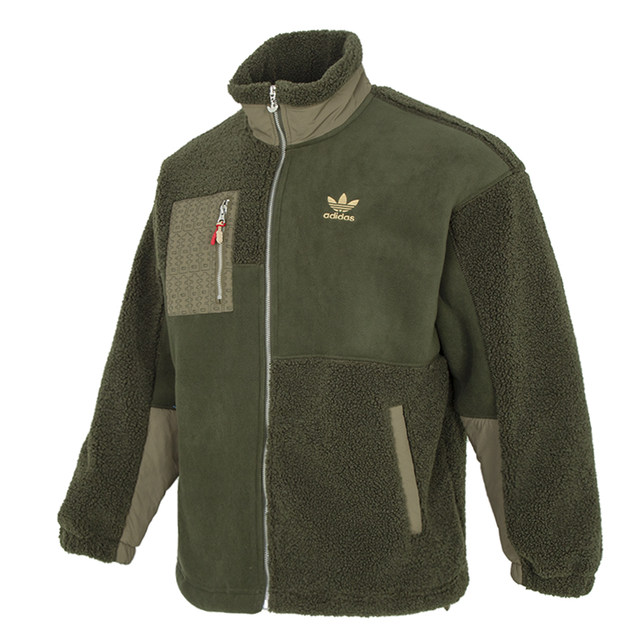 Adidas Sherpa Jacket Men's Clover Top 2023 Spring New Jacket Sportswear HY7286