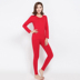 Womens bông quần lycra mùa thu thiết lập cơ sở đồ lót đáy áo lót lớn phù hợp với mỏng màu đỏ. 