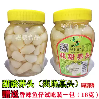 Sweet, sour, sweet and sour buckwheat head Crystal buckwheat head pickle appetizing snacks Cold snacks under meals 500g canned