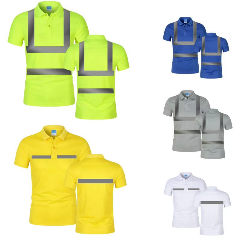 Quick-Drying Fabric Construction Work Road Sanitation Safety Clothing Reflective Workwear In-Stock Summer T-Shirt Quick-Drying Fabric Construction Work Road Sanitation Safety Clothing Reflective Workwear In-Stock Summer T-Shirt