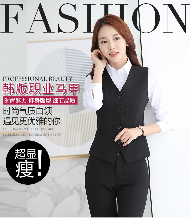Quần áo bảo hộ lao động mới vest nữ chuyên nghiệp phù hợp với phần ngắn Công cụ mỏng mùa thu và mùa đông vest vest vest áo ấm