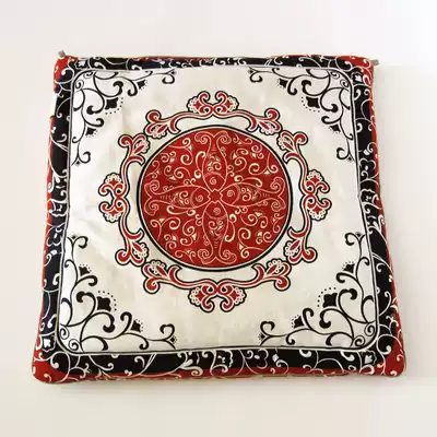 Buluo brand Chinese fabric seat cushion pure cotton double-sided seat cushion handmade printing and dyeing seat cushion environmental protection
