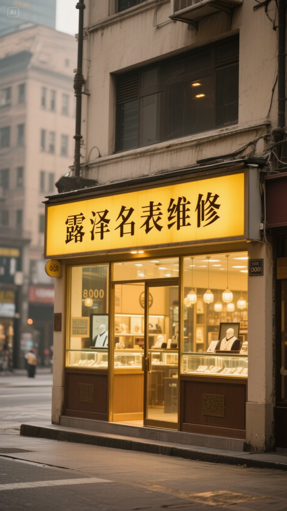 露泽名表维修店的LOGO