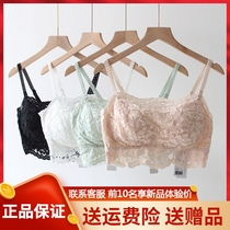 Pleasant Poetry Anile lace Breasted Underwear 9030 Medium Thick Cups Small Breasts Coalesque Women Anti Walking Light Beauty Vests Bra Hood